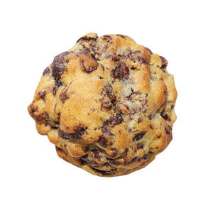Chocolate chip cookie mixed with a decadent, moist chocolate brownie