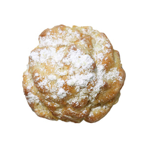 6 oz gooey butter cake cookie topped with powdered sugar