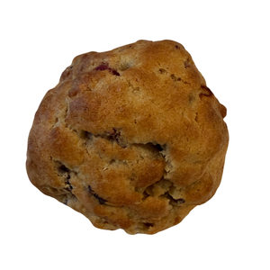 Brown cookie on a white background